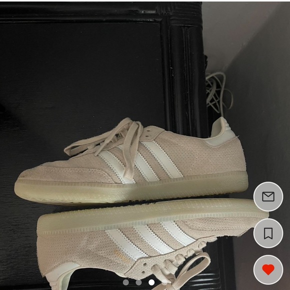 Adidas Linen Green Sambas - Picture 3 of 3